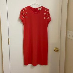 Michael Kors coral knee length dress size small